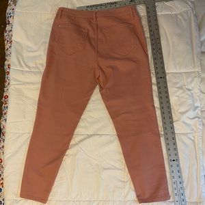 Kensie Jeans Womens Size 8 Rose Pink Effortless Ankle Stretch Mid Rise